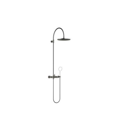 Dornbracht -TARA Showerpipe with shower mixer without hand shower 300 mm - Brushed Dark Platinum Brushed Dark Platinum