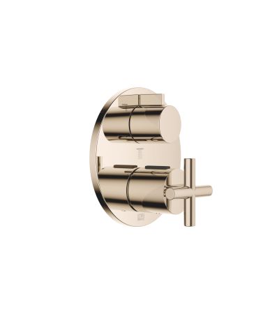 Dornbracht TARA Concealed thermostat with three function volume control - Champagne (22kt Gold)