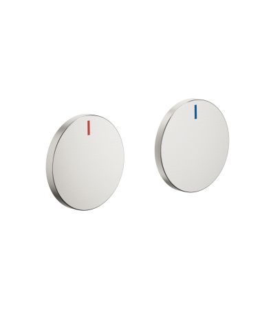 Dornbracht -CYO Handle insert set red & blue - Brushed Platinum Brushed Platinum