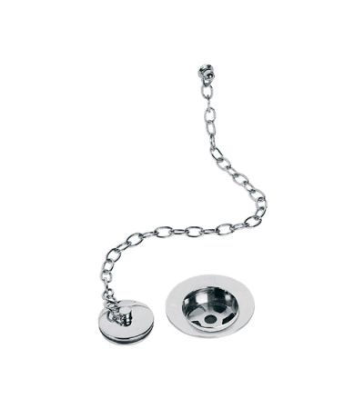 Lefroy Brooks LB 1327 Basin Waste Kit with Brass Plug and Oval Chain