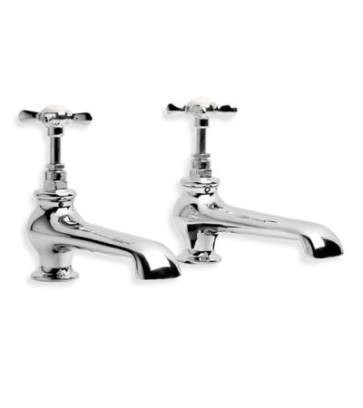 Lefroy Brooks LB 1450 Long Nose Bath Pillar Taps 3/4" (1 pair)
