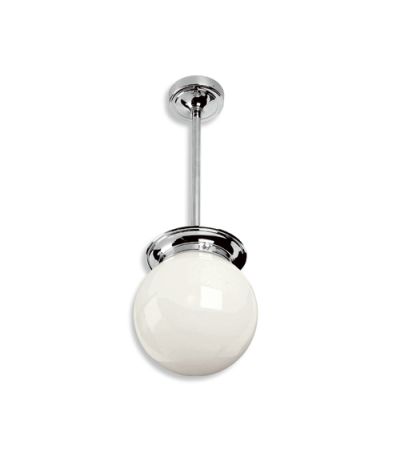 Lefroy Brooks LB 4005 Classic Drop Ceiling Light with Tubular Stem and 6" Oval Opal Globe
