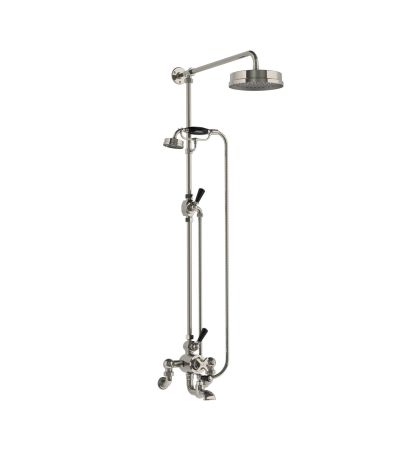 Lefroy Brooks MK8825  Mackintosh Thermostatic Bath Shower Mixer with Riser, Hand Shower & 8" Rose
