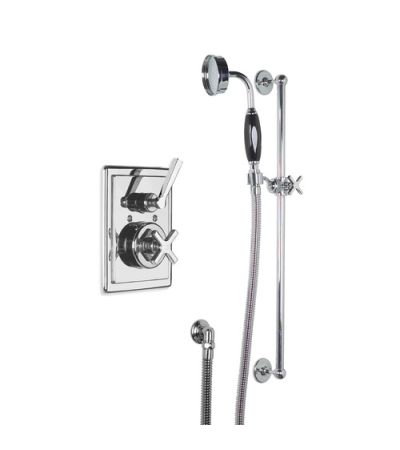 Lefroy Brooks MK 8717 Concealed Mackintosh Thermostatic Valve with Sliding Rail, Handset and Shower Kit