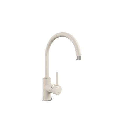 The 1810 Company Courbe Curved Spout Kitchen Sink Mixer Tap - Champagne