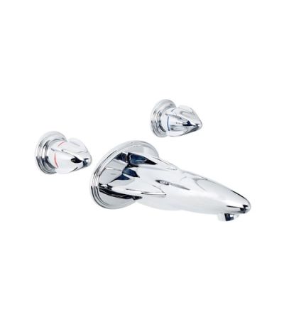 Lefroy Brooks RH 1172 Belle Aire Three Hole Wall Mounted Bath Filler