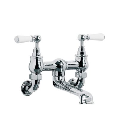 Lefroy Brooks WL 1151 Classic White Lever Wall Mounted Bath Filler